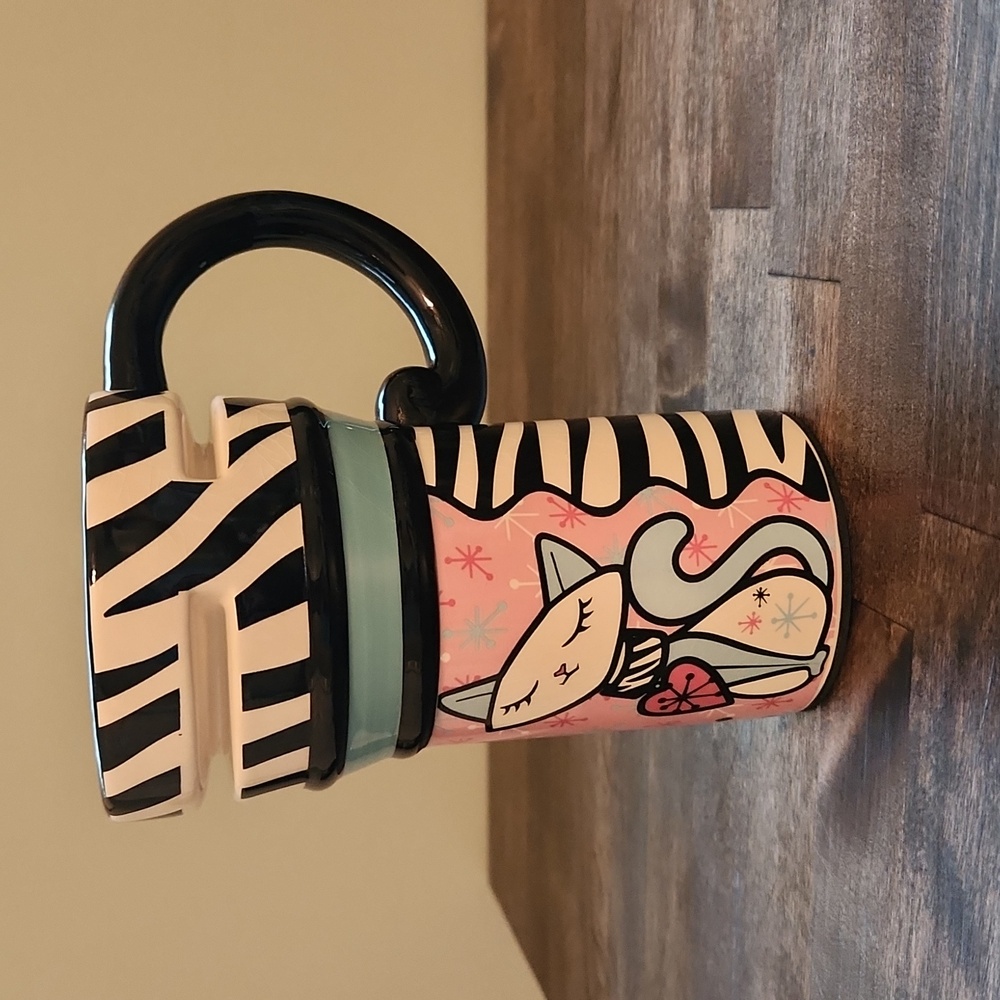 Retro giftcraft cat mug